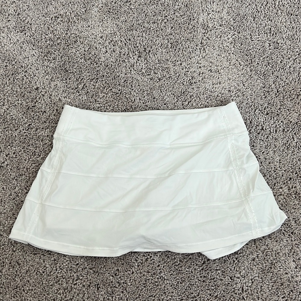 White Lululemon Pace Rival Skirt